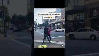 How females be trynna get across the street #dmv #funny #shenanigans #viralvideo