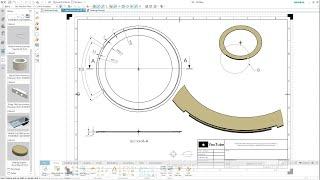 SIEMENS NX - BASE FOR POT - DRAWING - COFFEE MACHINE