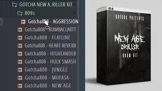 Gotcha Presents: NEW AGE DRILLER | UK/US DRILL Drumkit (Preview)