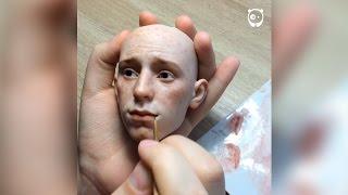 Russian artist creates stunningly realistic dolls