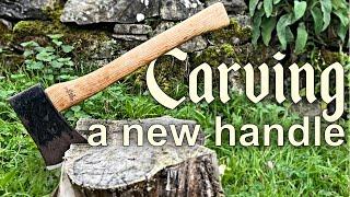 Carving a New Ash Handle for an Old Hatchet - DIY