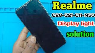 realme C20 c11 narzo50 display back light solution || display light jumper solution