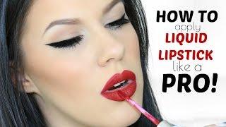 HOW TO APPLY LIQUID LIPSTICK LIKE A PRO! | NIKKIA JOY