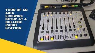 Tour of an Axia Livewire (audio over IP) setup at a college radio station