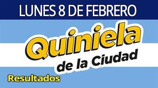 Resultados de la Quiniela de la ciudad del Lunes 8 de Febrero del 2021