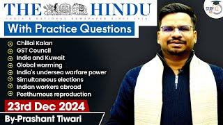 The Hindu Analysis | 23rd December 2024 | The Hindu NewsPaper Today With Practice Questions