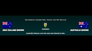 AUS W vs NZ  W 2nd T20I Live