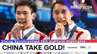 China wins Olympic diving gold No. 2  | #Paris2024 #Olympics