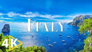 FLYING OVER ITALY (4K UHD) - Relaxing Music Along With Beautiful Nature - 4K Video Ultra HD