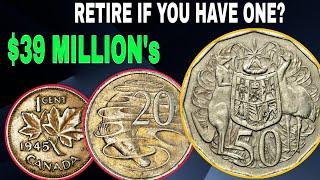 Top 50 Ultra Australian 20,50 Cents coins Worth A lot of money -Coins Worth money!