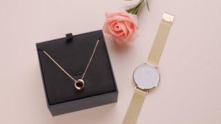 Review dây chuyền Daniel Wellington DW00400158 kiểu dáng mỏng phong cách thời trang trẻ trung.