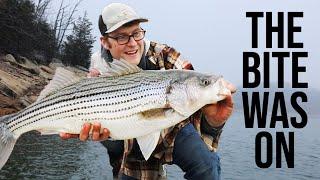 Catching big fish in the winter