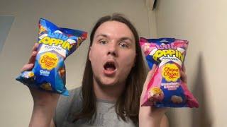 LOLLIPOP POPCORN  = Lolly Poppin Popcorn Chupa Chups (Cola & Strawberry Cream!) Flavour Review!