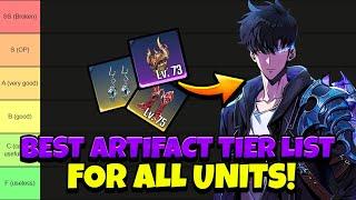 BEST ARTIFACT TIER LIST FOR EVERY UNIT! USE THESE FOR MAX POTENTIAL! [Solo Leveling: Arise]