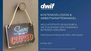 dwif Impulse: KOSTENEXPLOSION & ARBEITSKRÄFTEMANGEL