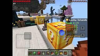 Minecraft Bedrock Edition CubeCraft Lucky Islands Gameplay 1