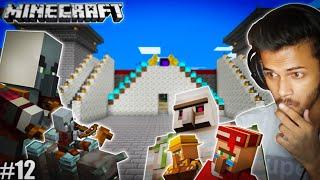 CAN I SAVE MY CASTLE FROM PILLAGERS RAID | MINECRAFT GAMEPLAY |#12