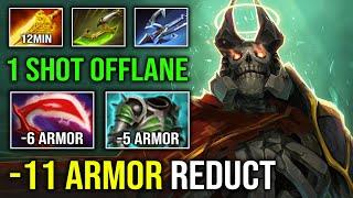 WTF 11 Armor Reduction 12Min Radiance 1 Shot Mortal Strike Offlane Hard Carry Wraith King Dota 2