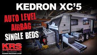 KEDRON 18'6 XC5 CARAVAN - ALS ®️ AUTO-LEVEL AIRBAG KRS 'RECOVERY STUB'®️ SUSPENSION - SINGLE BEDS
