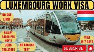 Luxembourg Work Visa | Europe Jobs | Moving Abroad | Luxembourg Work Permit #jobsinluxembourg