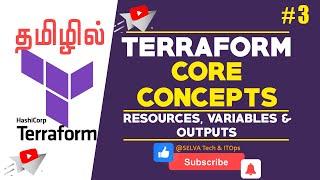 Terraform in Tamil - 3 | Create Terraform Resources, Terraform Variables & Outputs