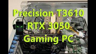 Precision T3610 RTX 3050 Noctua Heatsink Gaming Computer + Game Testing #pubg #fortnite