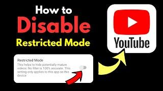 Turn off Restriction Mode Youtube | Disable Restricted Mode Youtube | Unrestrict YouTube videos