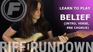 Learn to play "Belief" by John Mayer