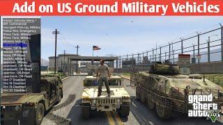 How to install US Ground Vehicles Military in GTA 5 | US Ground Vehicles Military add on pack |GTA 5