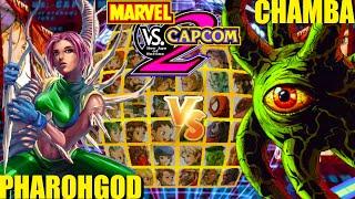 MvC2 Mvci Umvc3 CHAMBA vs PHAROHGOD pt 2