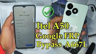 itel A50 Google FRP Bypass Without Pc itel A667L