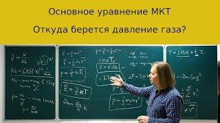 Основное уравнение МКТ: откуда берется давление газа?