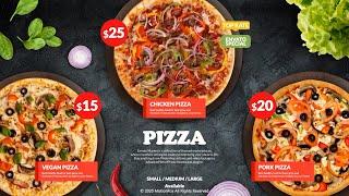 Food Menu Video Template - After Effects Template