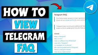 How To View Telegram FAQ