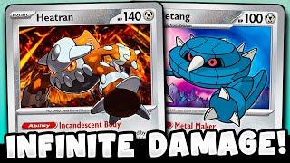 Heatran BODIES 2 Prize Pokemon Cards! (One-Hit KO Anything!)