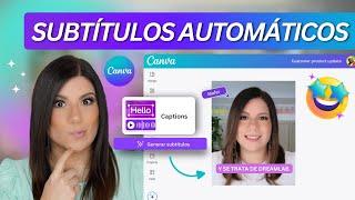 Cómo agregar SUBTÍTULOS a tus videos en CANVA ⭐️ Tutorial Paso a Paso