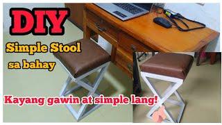 Paano gumawa ng simple stool sa bahay, DIY at kayang gawin./How to make simple stool at home