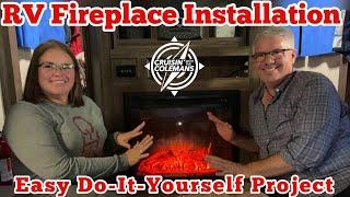 Electric Fireplace Installation in Your RV for a Cozy and Easy Do-It-Yourself Project!