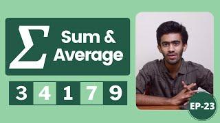 Sum & Average of Array Elements | C Programming for Beginners  Ep - 23 | Tamil | code io