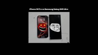 iPhone 16 Provs Samsung s25 Ultra - Speed Test