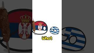 Serbia LOVES KEBAB! - Favourite Food of COUNTRYBALLS #countryballs #animation #viral #meme