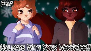 Holidays With Your Werewolf Wife and HER SISTER?! (Bubbly) (Cute) (Wholesome) ASMR RP