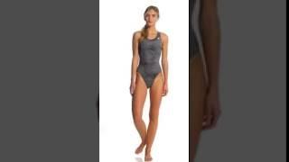 Adidas Women's Web V-Back One Piece Swimsuit | SwimOutlet.com