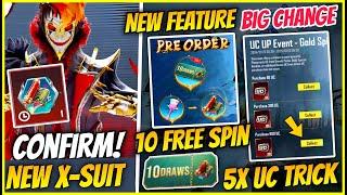 Biggest Update | New X-Suit CONFIRMED | New Free UC Trick | 3.6 update GLOBAL GEM CONVERSION