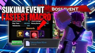 *FASTEST* SUKUNA BOSS EVENT MACRO | ANIME VANGUARDS