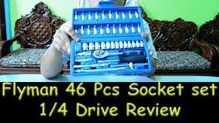 FLyman 46 Pcs 1/4 inch drive socket set