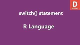 R Programming Switch function