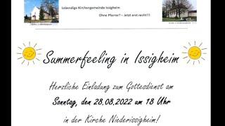 Sommer in Issigheim heißt kühle Getränke an der Kirche!