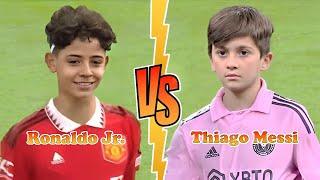 CRISTIANO RONALDO JR. (Ronaldo's Son) VS THIAGO MESSI Transformation 2023  The Ultimate GOAT Battle