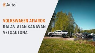 Volkswagen Amarok Kalastajan Kanavan vetoautona – Veneen kuljetus ja pitkät ajomatkat